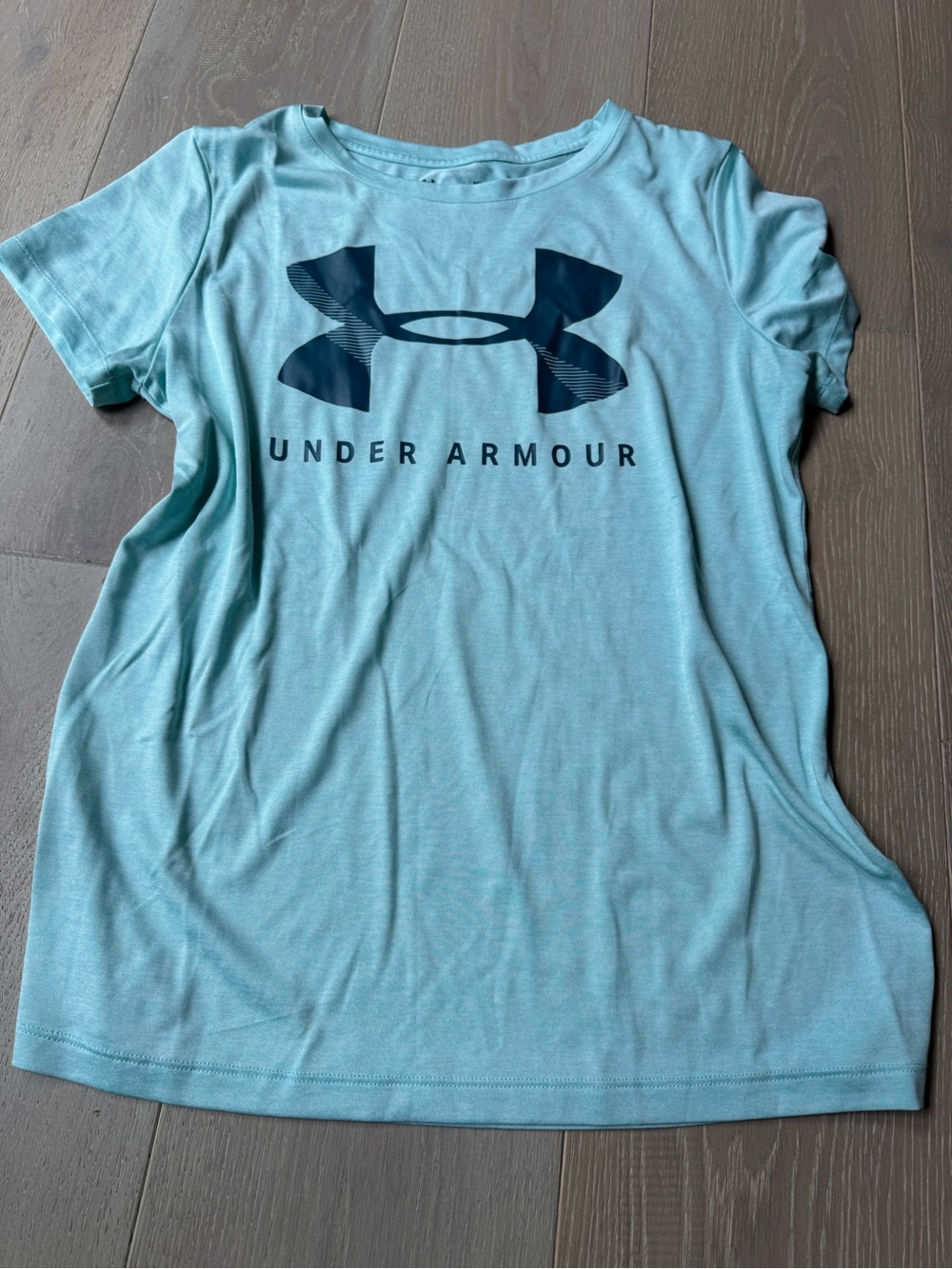 Under Armour Women's Aqua Short-Sleeve Logo Tee